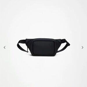 Rains Black Bum Bag